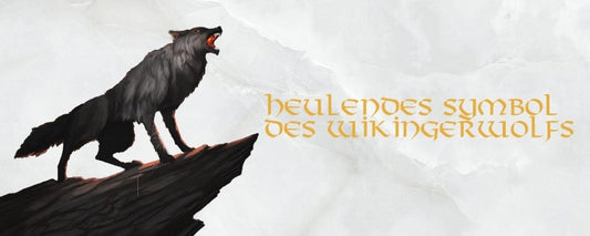 Heulendes Symbol des Wikingerwolfs