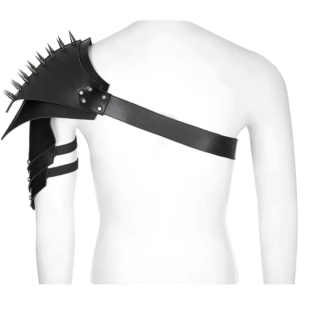 Black Wikinger Schulterstück mit Stacheln