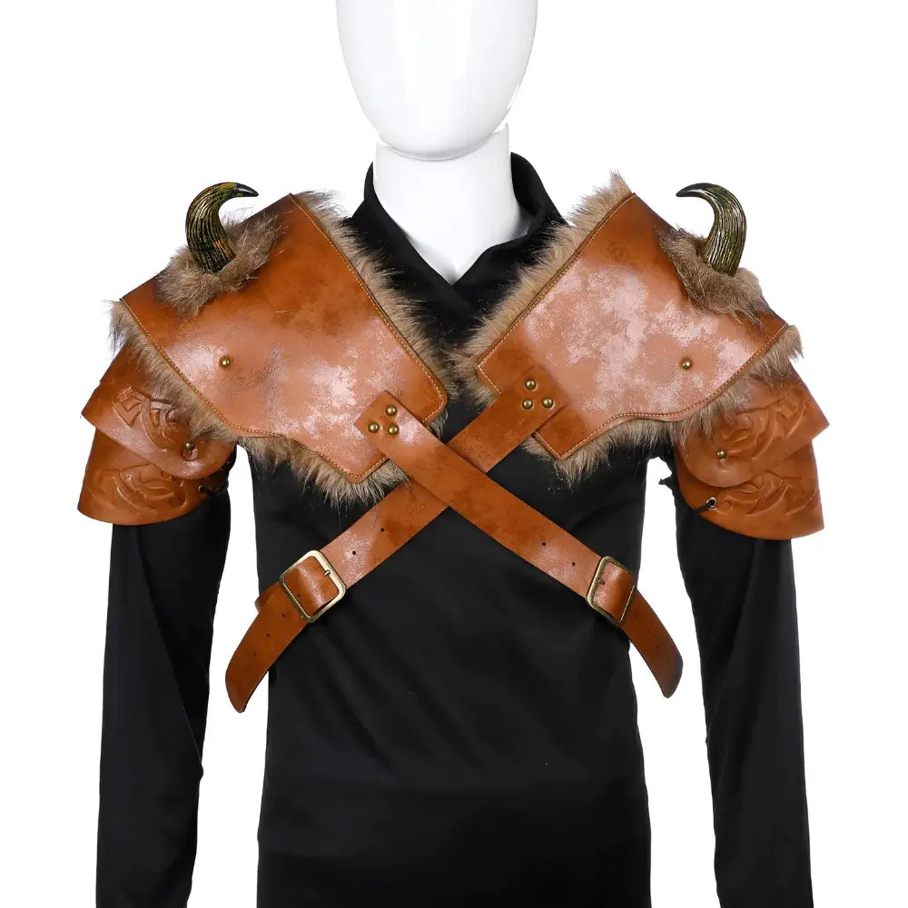 Braun Schulterstuck Kleidung Fenris