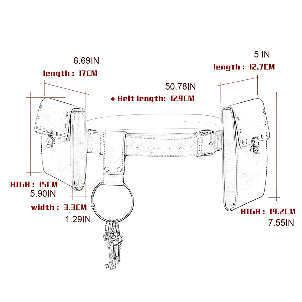 Braun Wikinger Gürtel Damen Wächterin