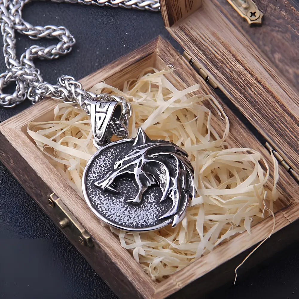 Kette Viking mit Fenrir Ragnarok