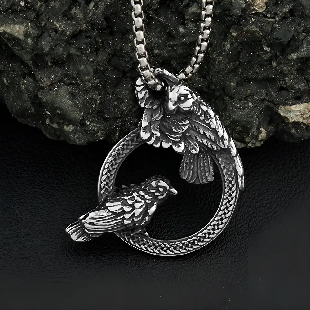 Kette Wikinger mit Schwarze Krähen