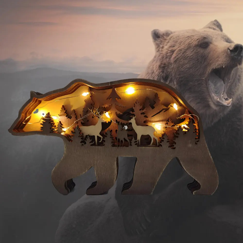 Lampe Wikinge mit Bär
