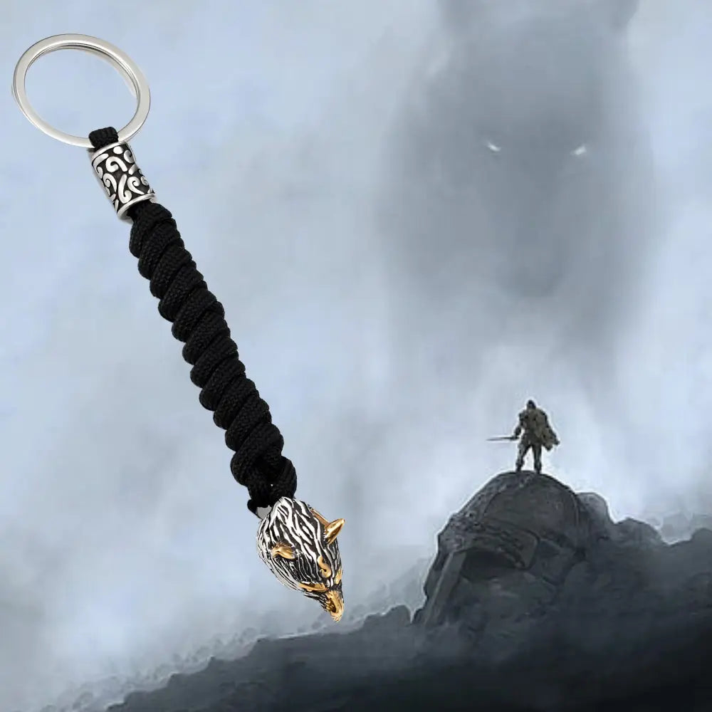 Schlüsselanhänger Wikinger Fenrir