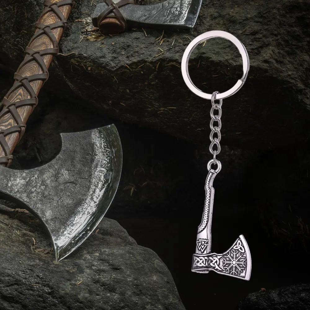 Schlüsselanhänger Wikinger mit Axt