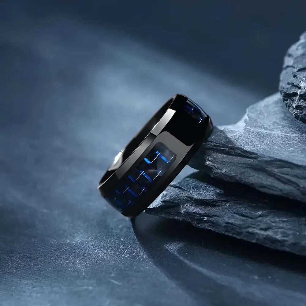 Schwarz Viking Wolf Ring