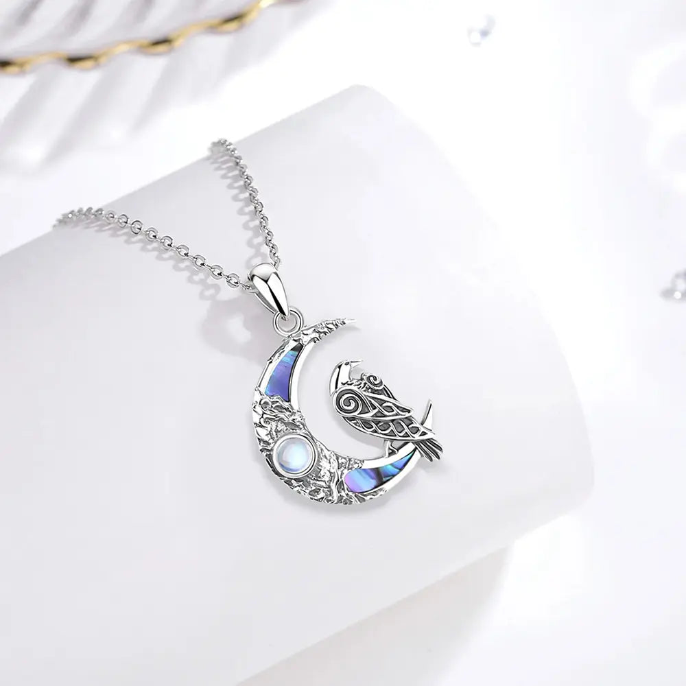 Silber Raben Kette