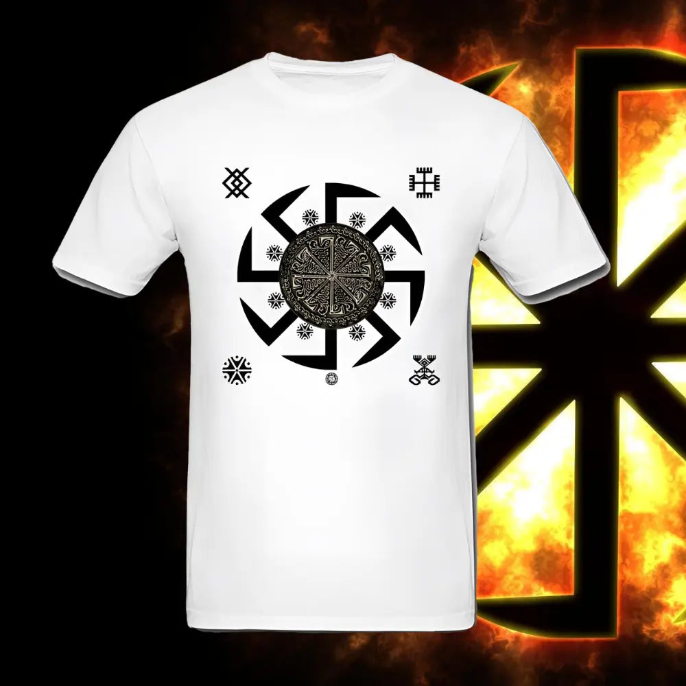 T-Shirt Wikinger mit Schwarze Sonne