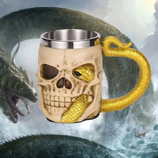 Viking Beer Mug mit Jormungand