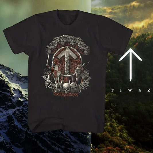 Viking Rune T Shirt mit Tiwaz