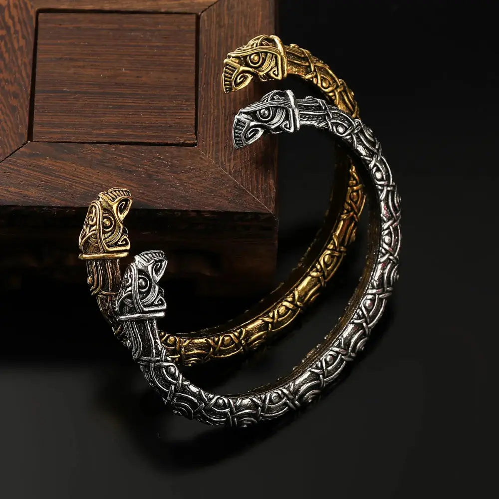 Viking Warrior Bracelet Odin Crow