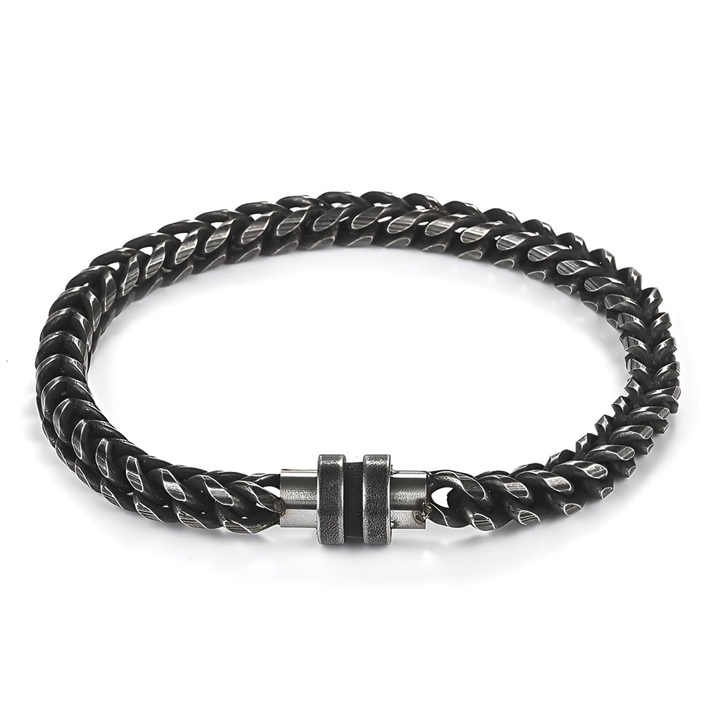 Wikinger Armband mit Drakkar Kette