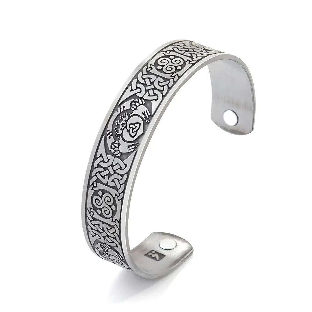 Wikinger Armreif Original mit Triquetra und Triskele