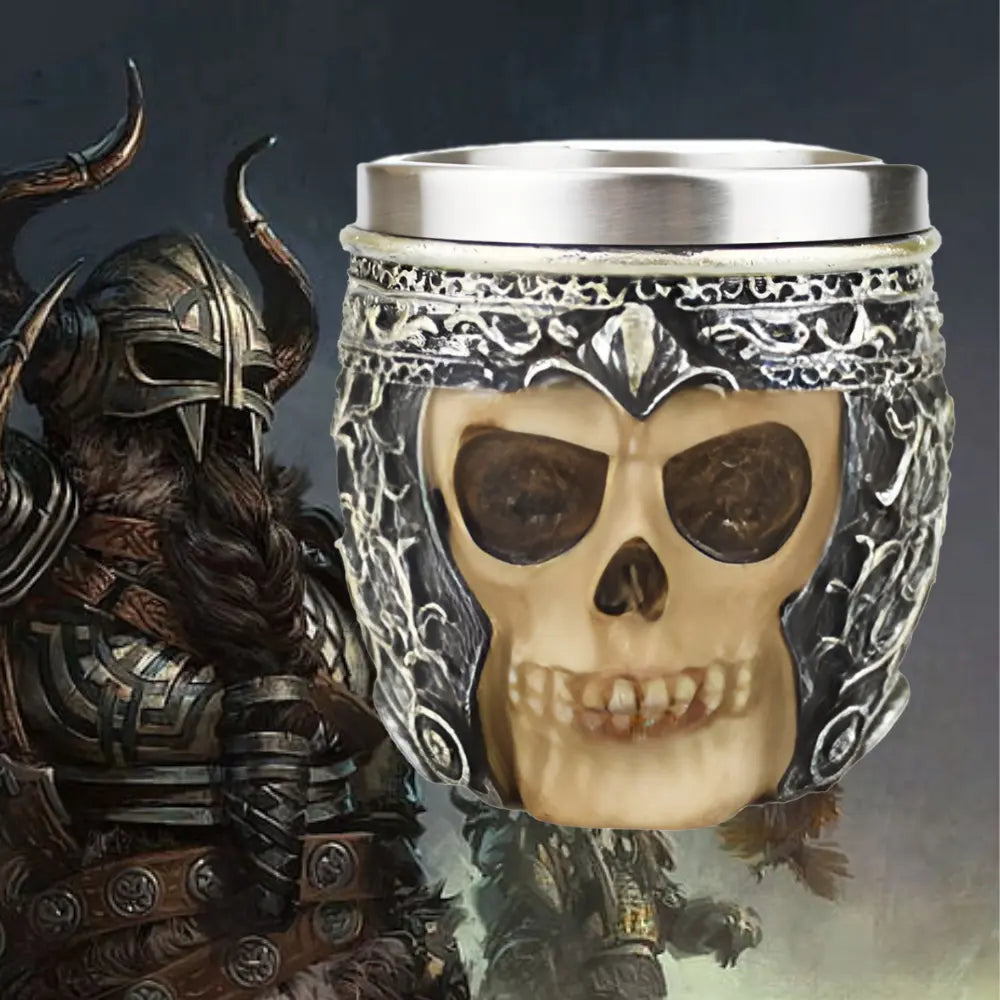 Wikinger Glas mit Skeleton
