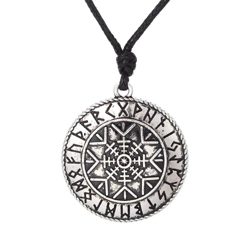 Wikinger Halskette mit Symbol aegishjalmur