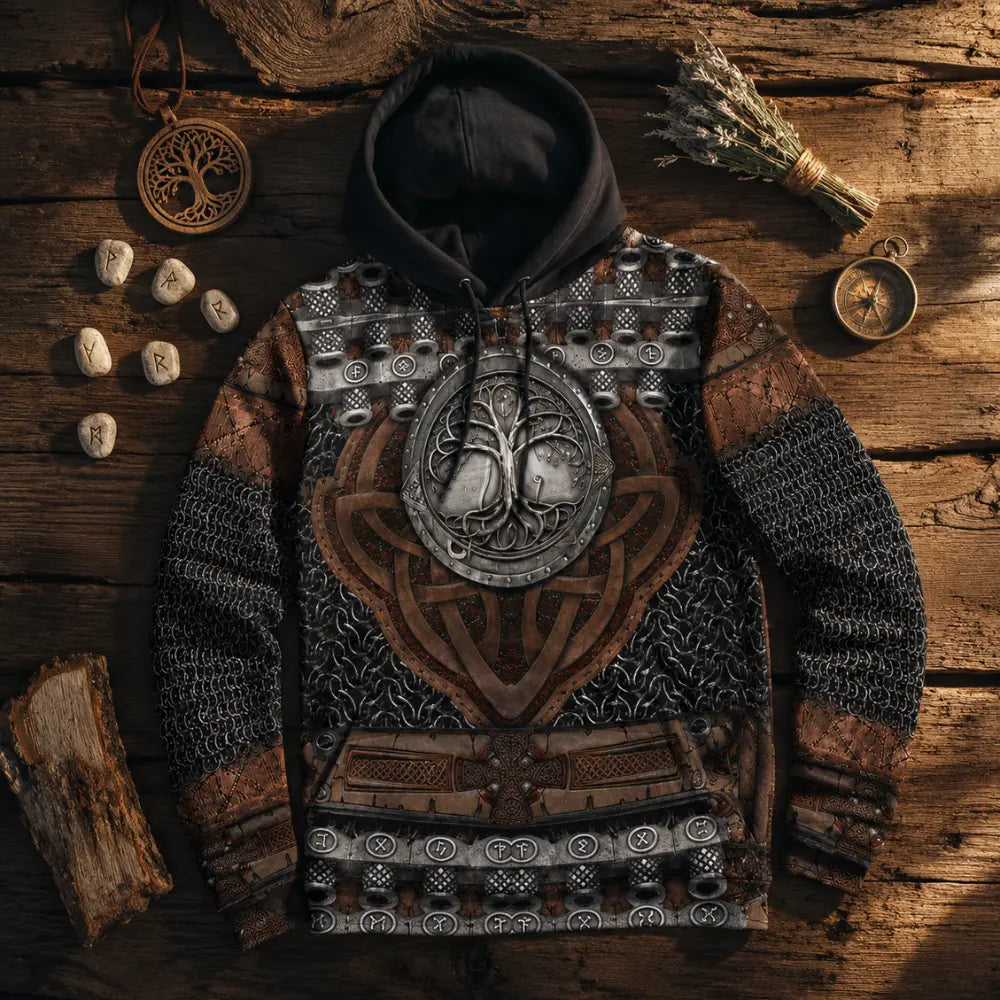 Wikinger Hoodie - Weltenbaum