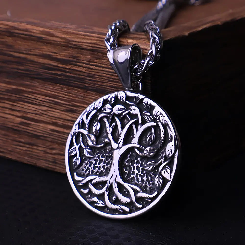 Wikinger Kette Herren Yggdrasil Symbol