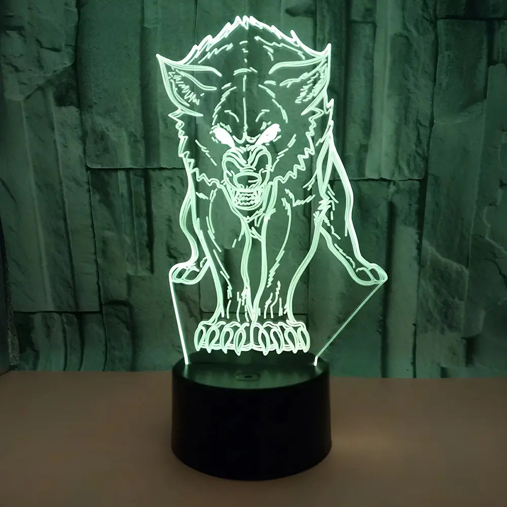 Wikinger Lampe mit Fenris Wolf