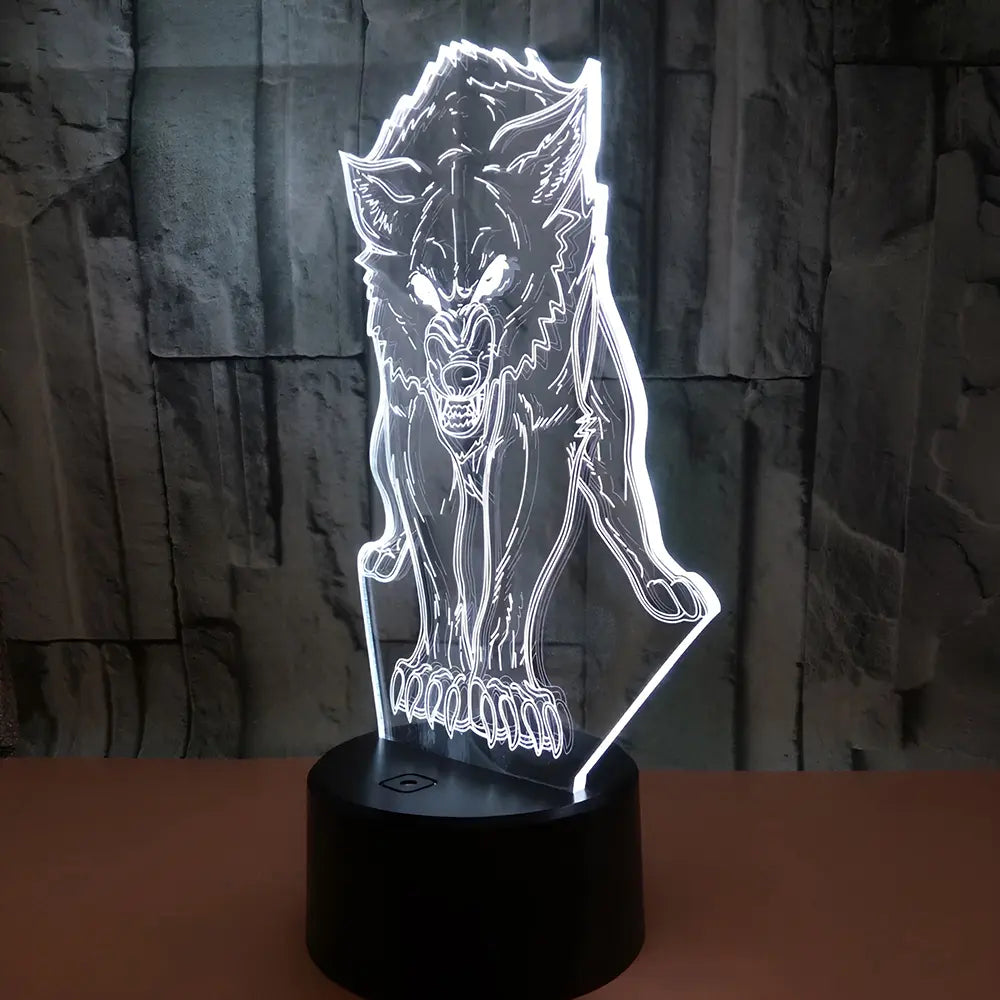 Wikinger Lampe mit Fenris Wolf