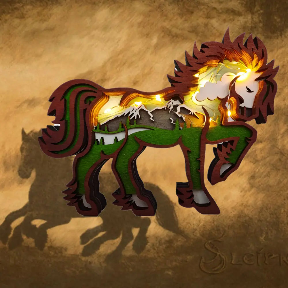 Wikinger Lampe mit Sleipnir