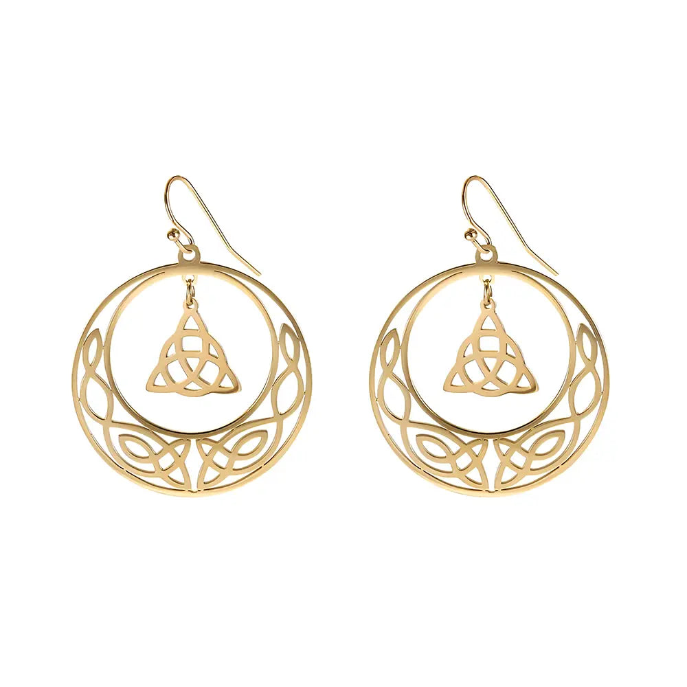 Wikinger Ohrringe mit Dreifaltigkeit