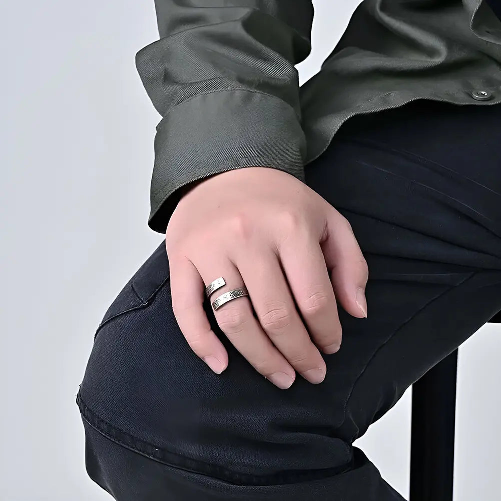 Wikinger Ring Elder Futhark