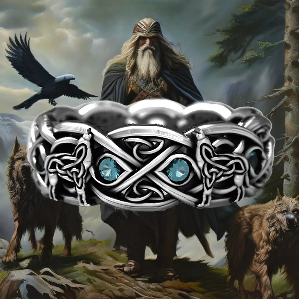 Wikinger Ring br Geri & Freki
