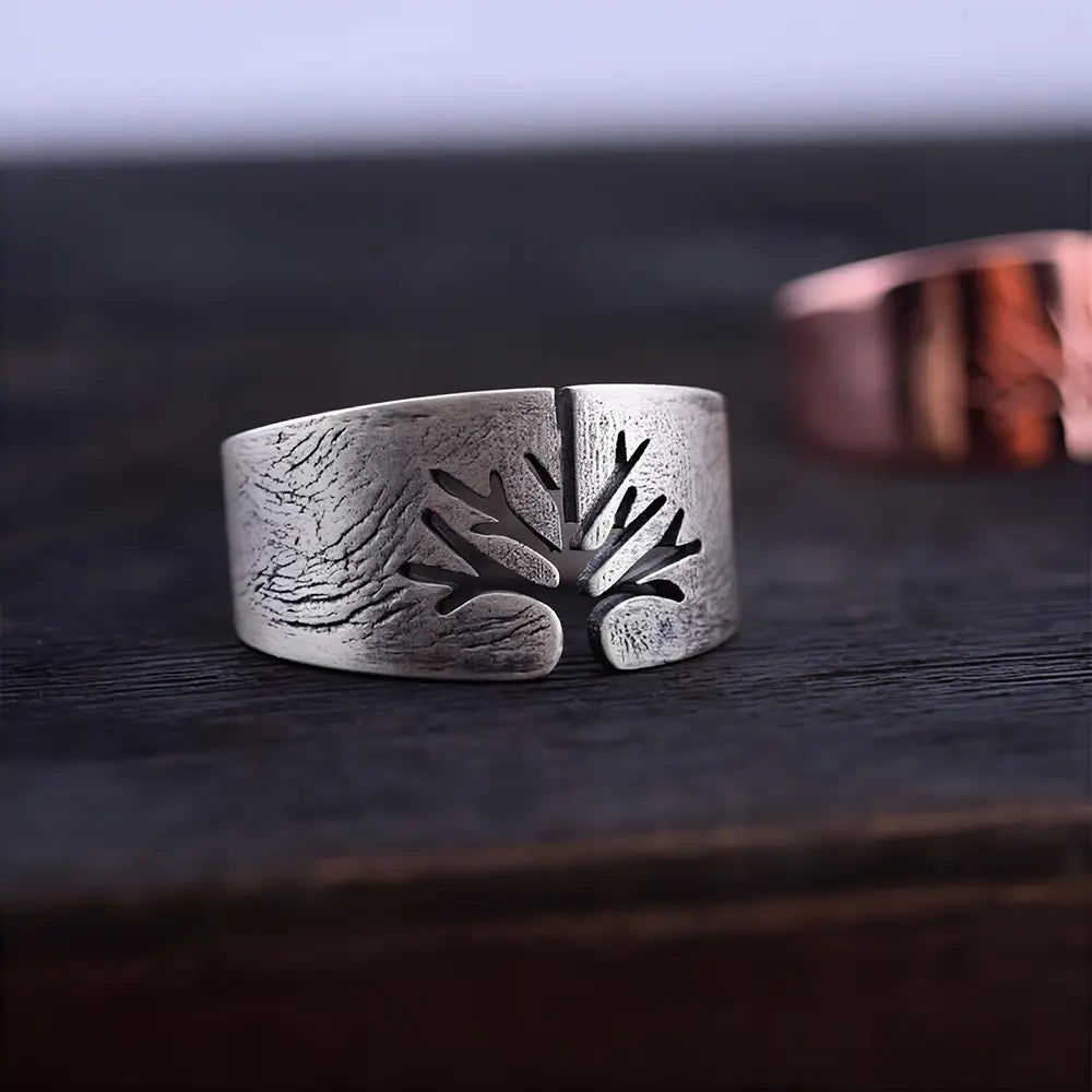 Wikinger Ringe mit Yggdrasil Baum