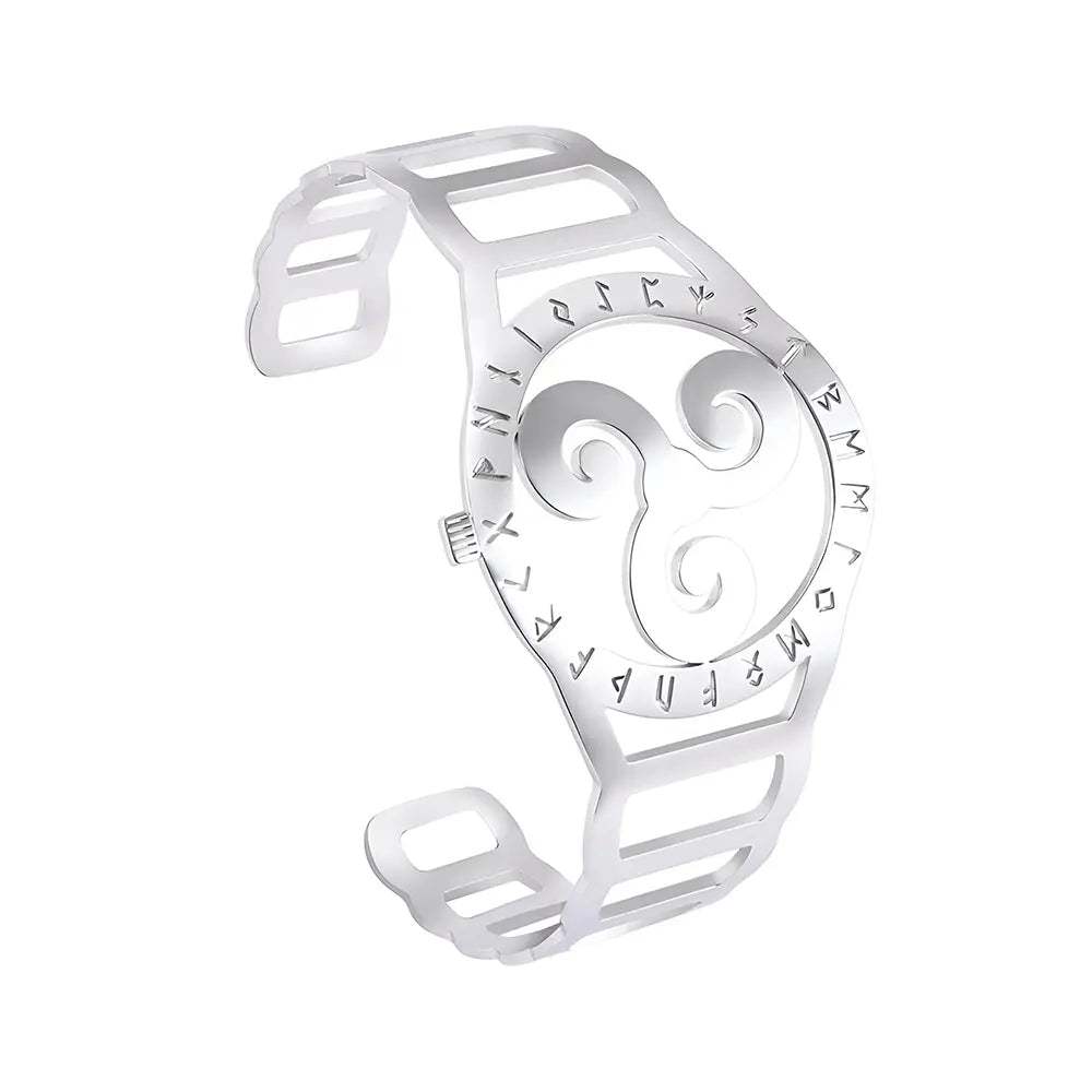 Wikinger Schmuck Armband mit Triskel & Runen