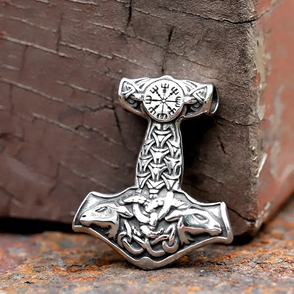 Wikinger Schmuck Kette mit Ziegenböcke