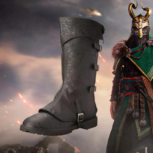 Wikinger Stiefel mit Loki Style