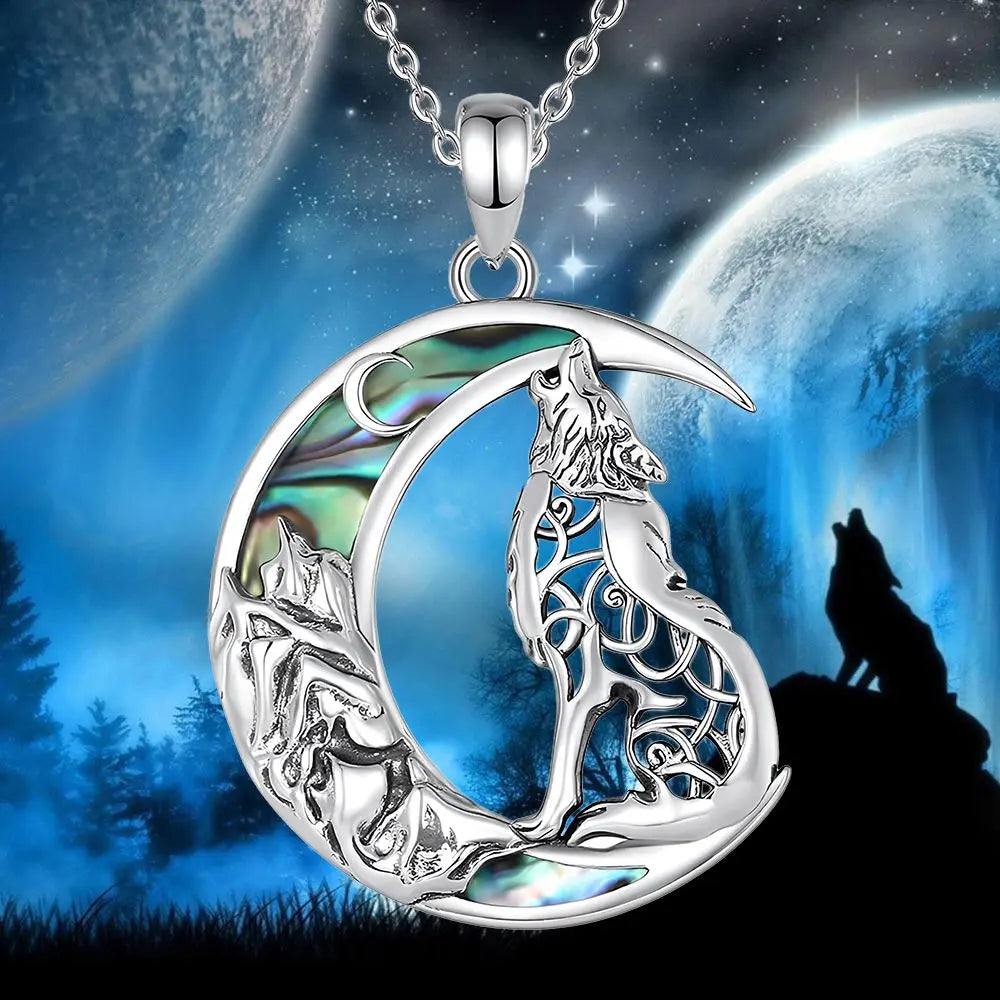Wolf Anhänger Kette