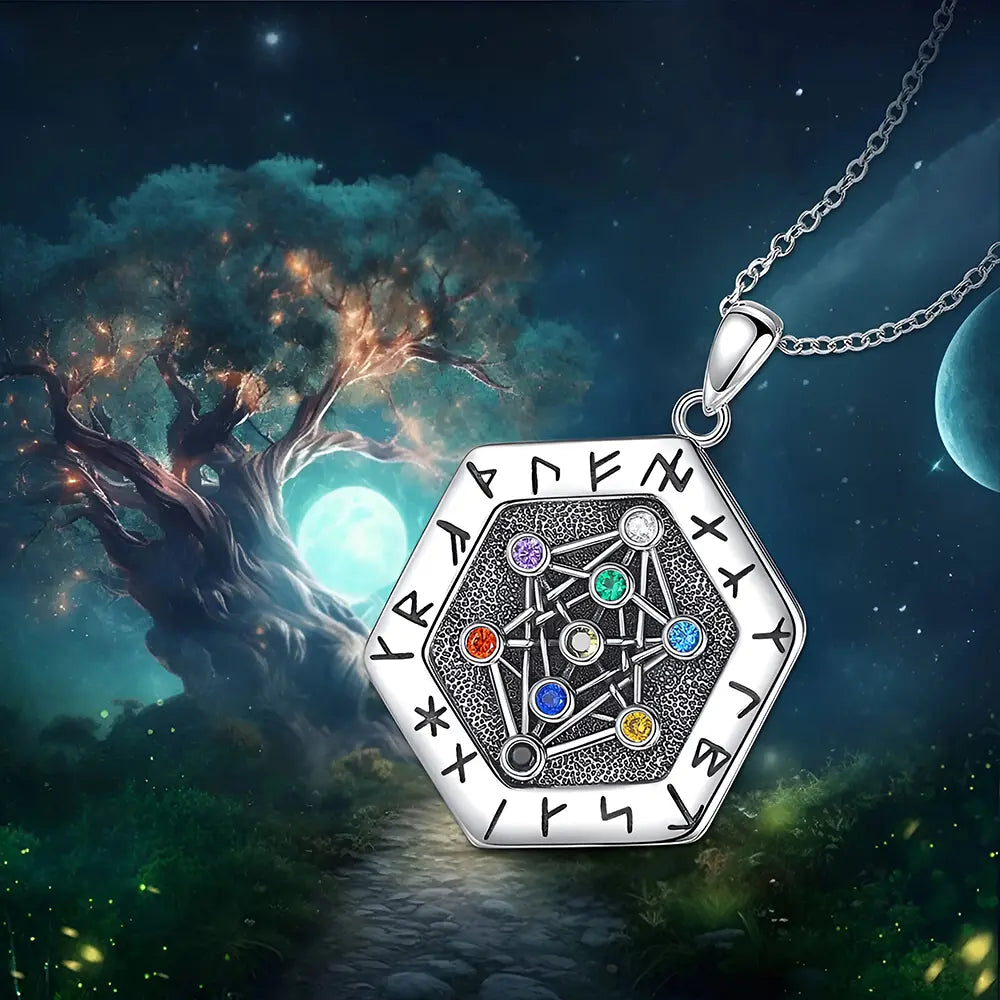 Yggdrasile Kette Silber