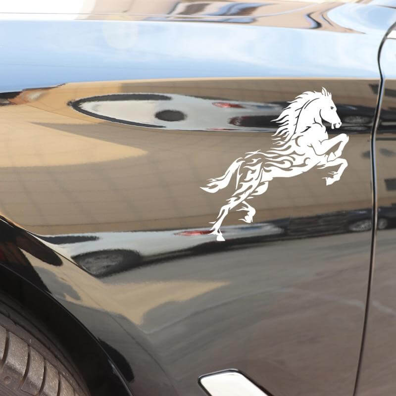 Aufkleber Auto Wikinger mit Pferd