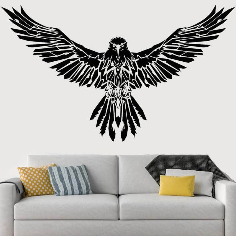Aufkleber Wikinger mit Black Raven
