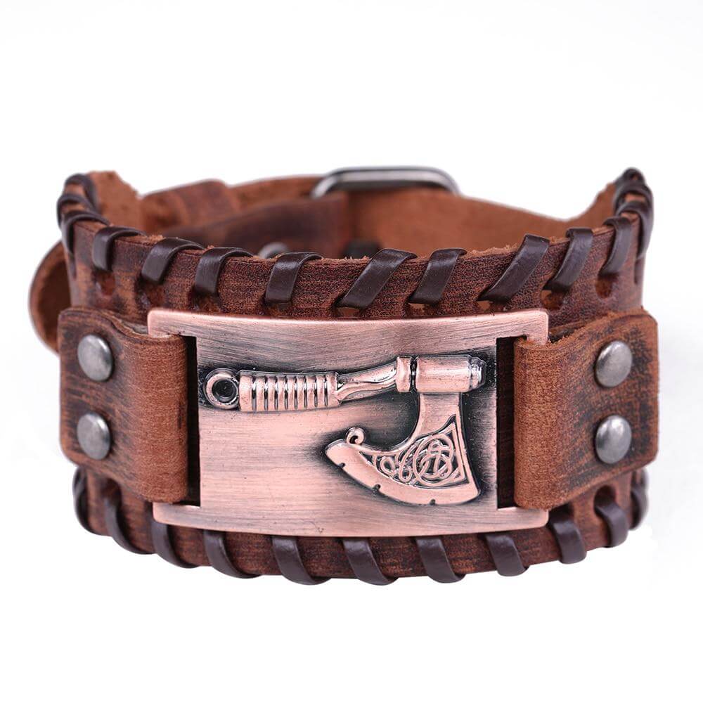 Echtes braunes Lederband