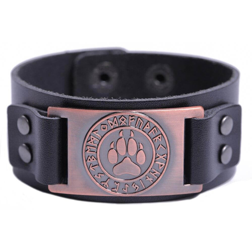 Grosses Wikinger-Armband Wolfspfote