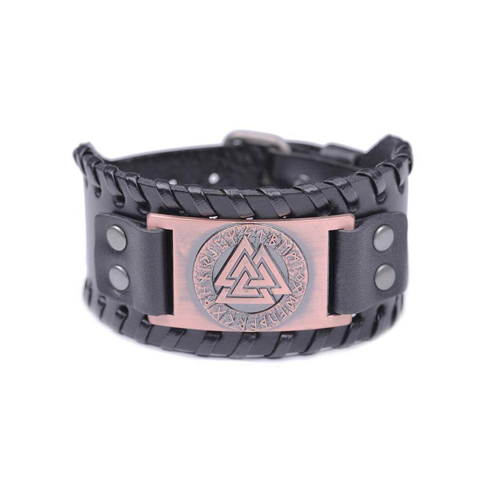 Grosses-Wikinger-Armband mit Valknut