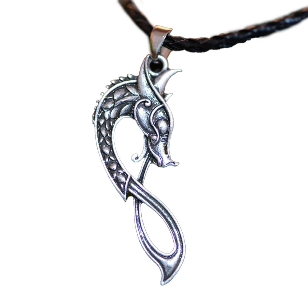 Keltischer Schmuck mit Skandinavische Drachen