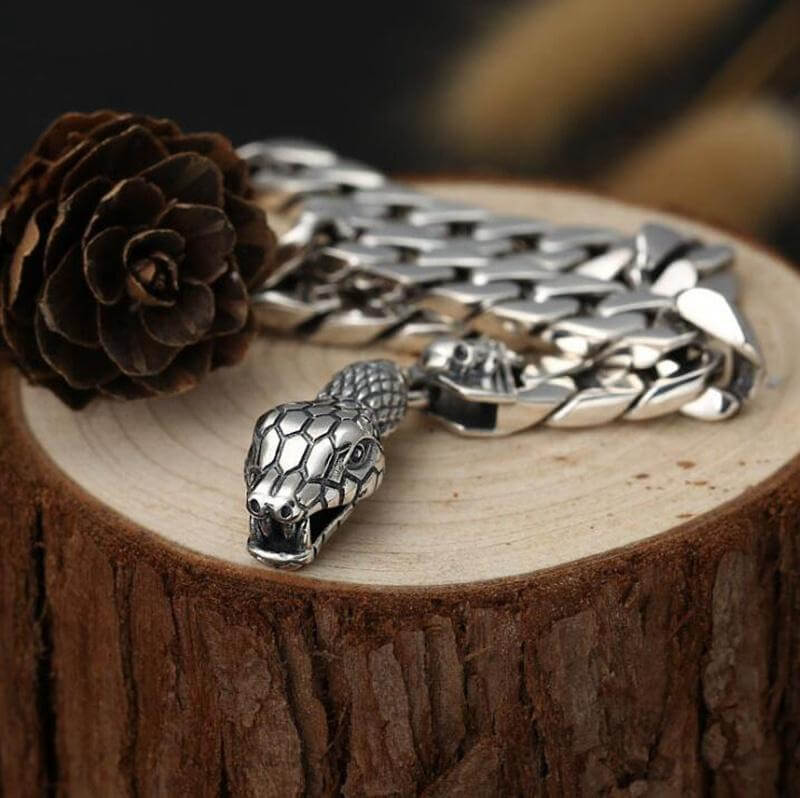 Viking Armband mit Jormungandr Symbol