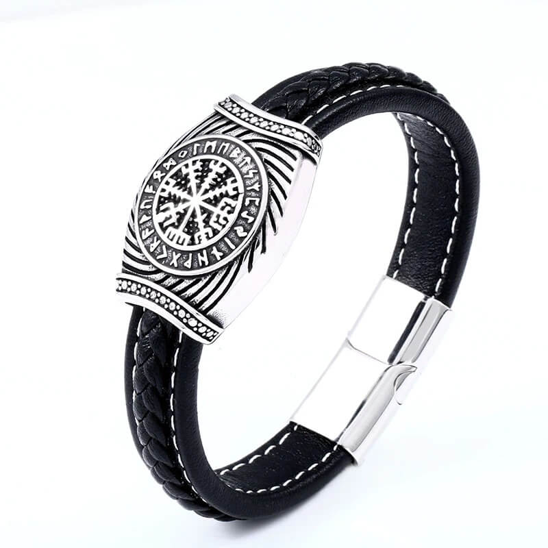 Viking Armreif Herren mit Runenkompass