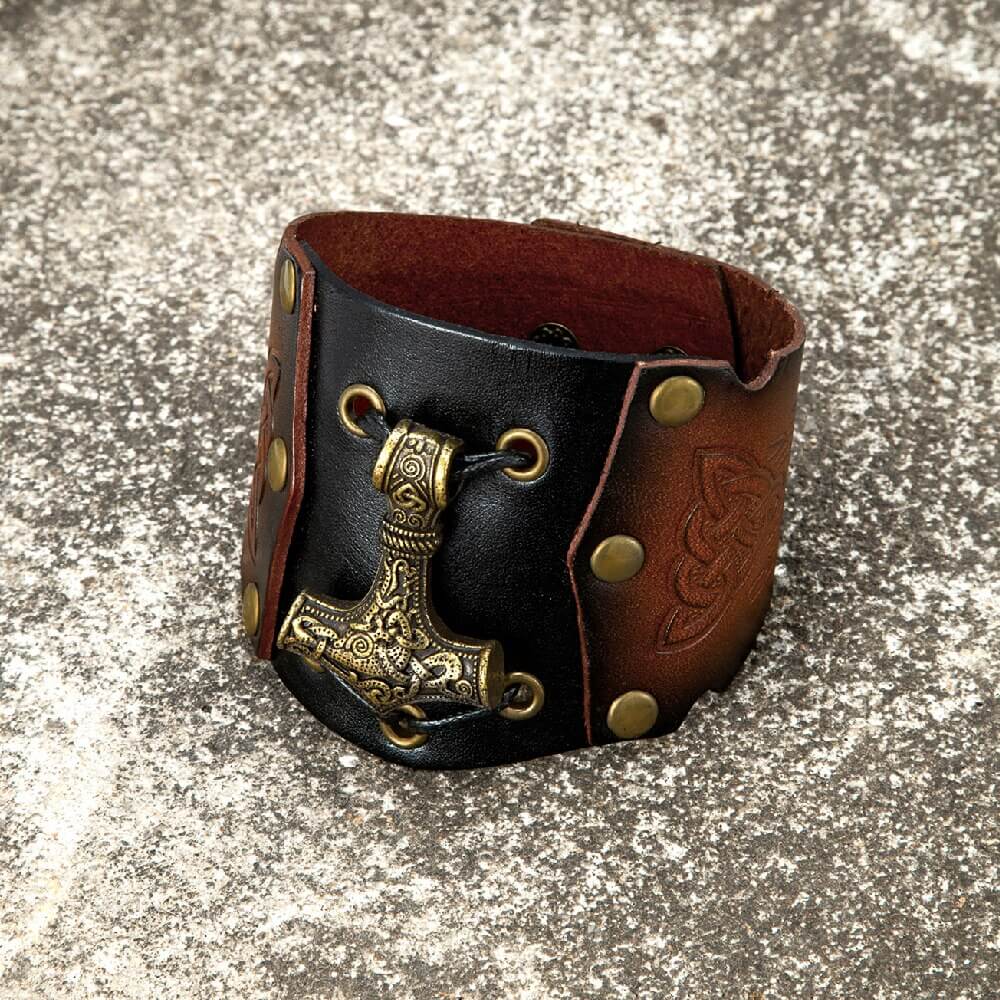 Viking Armreif mit Thor Hammer Mjolnir