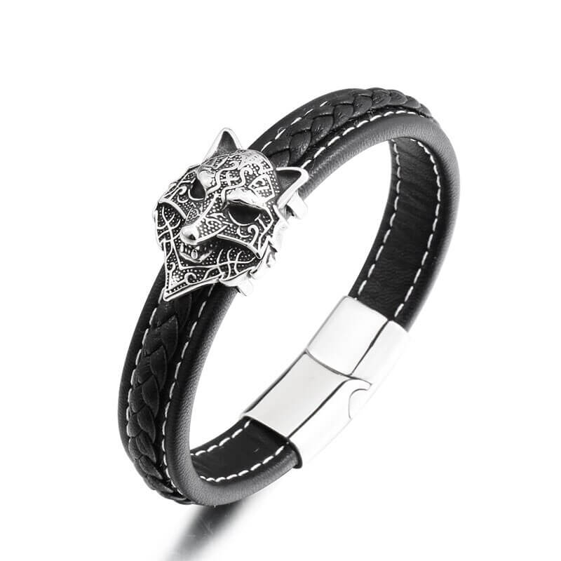 Wikinger Armreif mit Wolf