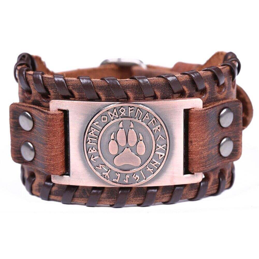 Wikinger Armband mit Fenrir pfote
