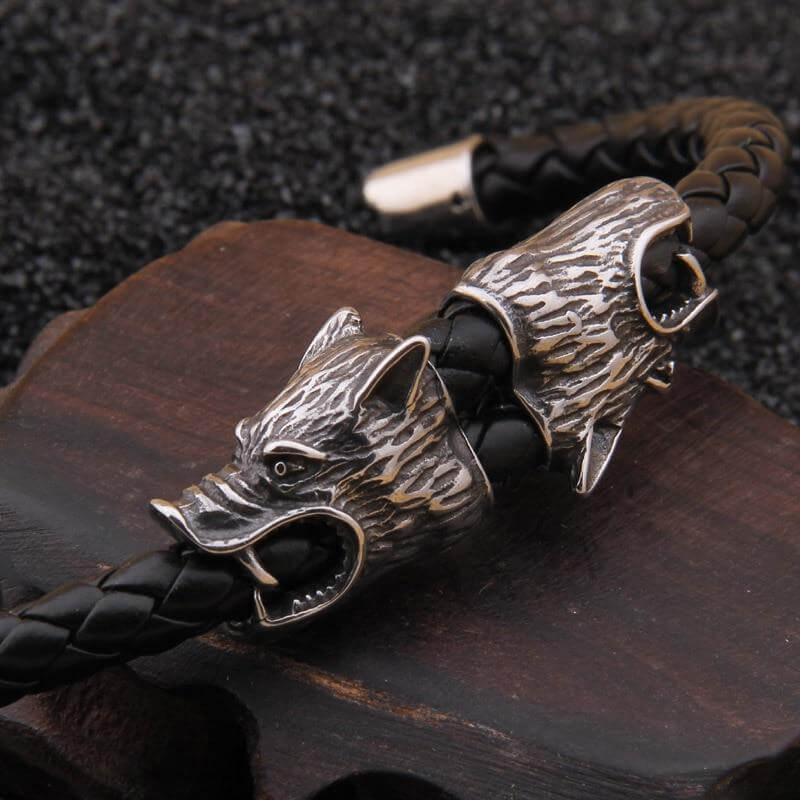 Wikinger Armband Herren mit Fenrys