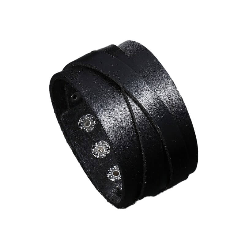 Wikinger Armband Schwarz