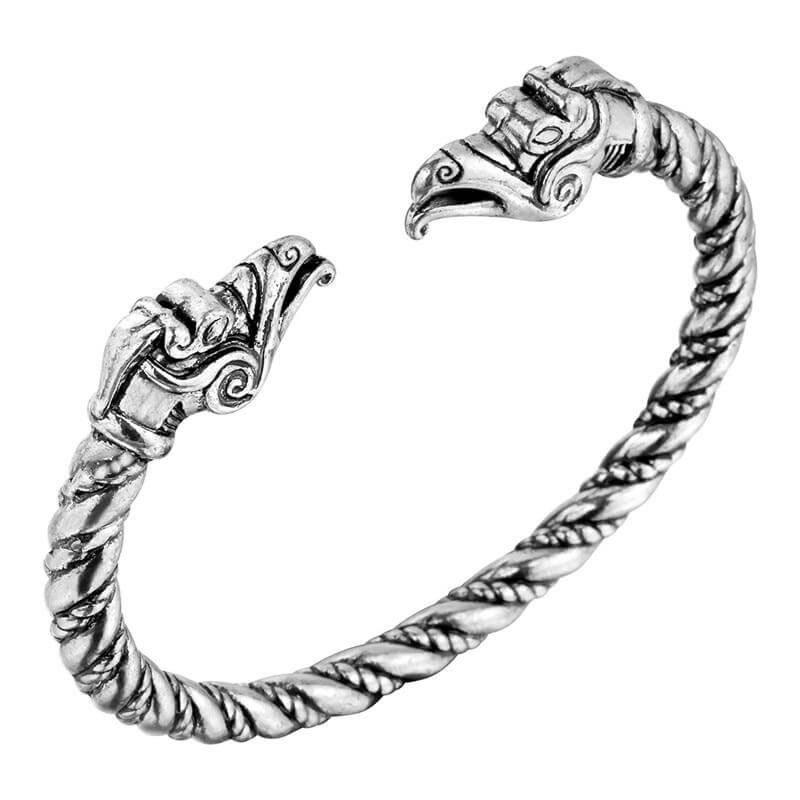 Wikinger-Armband mit Krähen des Gottes Odin