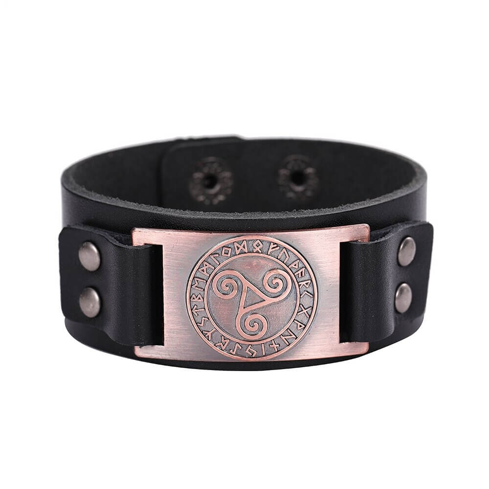 Wikinger Armband mit Triskel Symbol fur Frauen