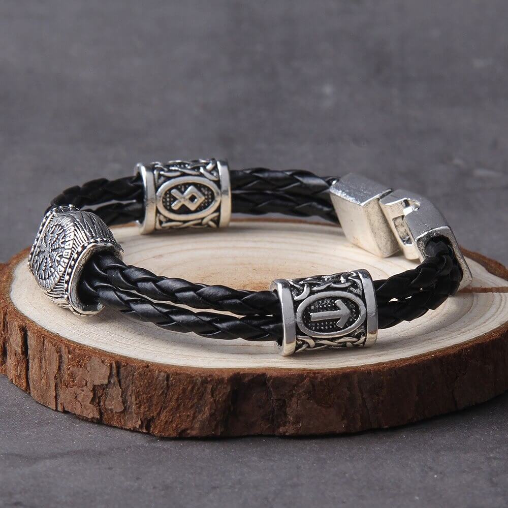 Wikinger Armreif Antik mit Vegvisir Symbol