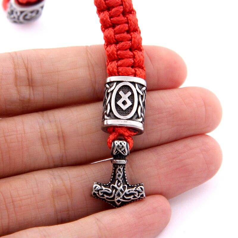 Wikinger Armreif Silber mit Othala Symbol